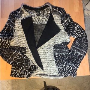 H&M sparkle tweed cardigan blazer